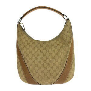 Gucci Tan Camel Tan Canvas Beige Tan Brown Bag Shoulder GG